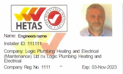 Illustration of a HETAS registered installer